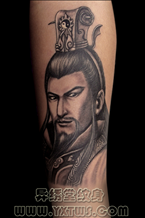 三国人物诸葛亮纹身